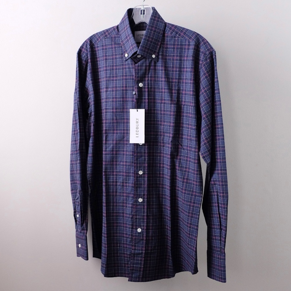 Ledbury long sleeve plaid button down